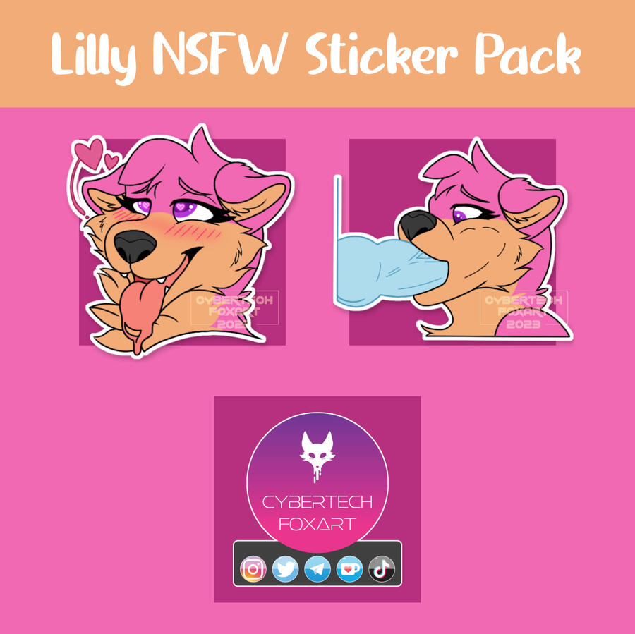 NSFW sticker pack for Lilly