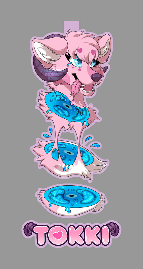 Dangle candy gore badge for Tokki
