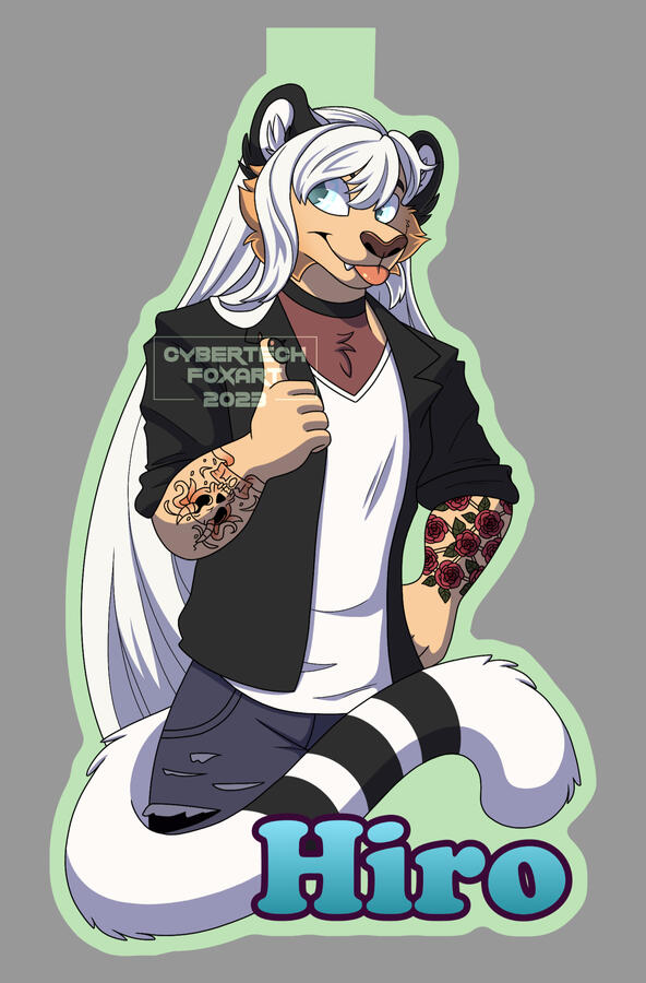 Half body badge for Hiro