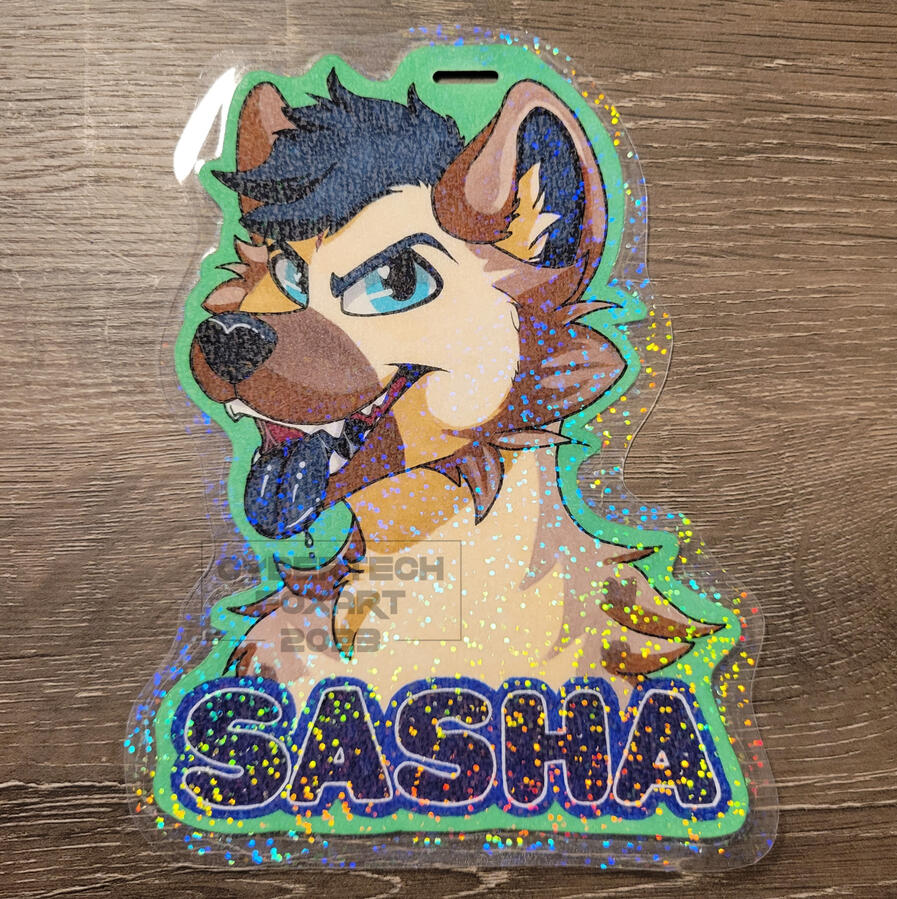 Completed traditional badge for Sasha
