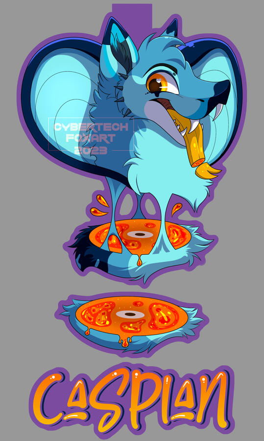 Candy gore badge for Caspian. Those colors ❤️