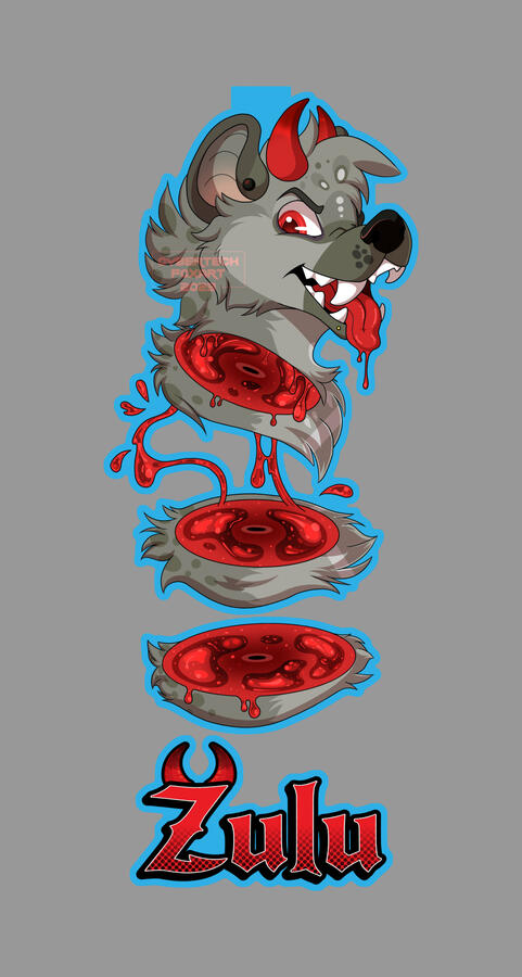 Dangle candy gore badge for Zulu